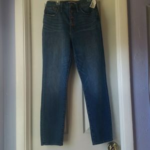 Size 27 made well high rise button up jeans